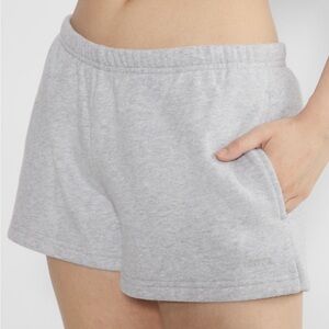 Aritzia Cozy Fleece Boyfriend Lo-Rise Mini Short.